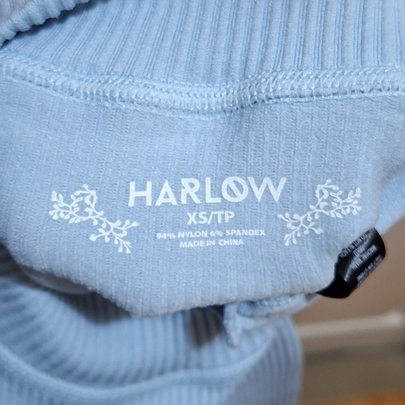 HARLOW SEAMLESS LONG SLEEVE MOCKNECK - LIGHT BLUE - Picture 4 of 7